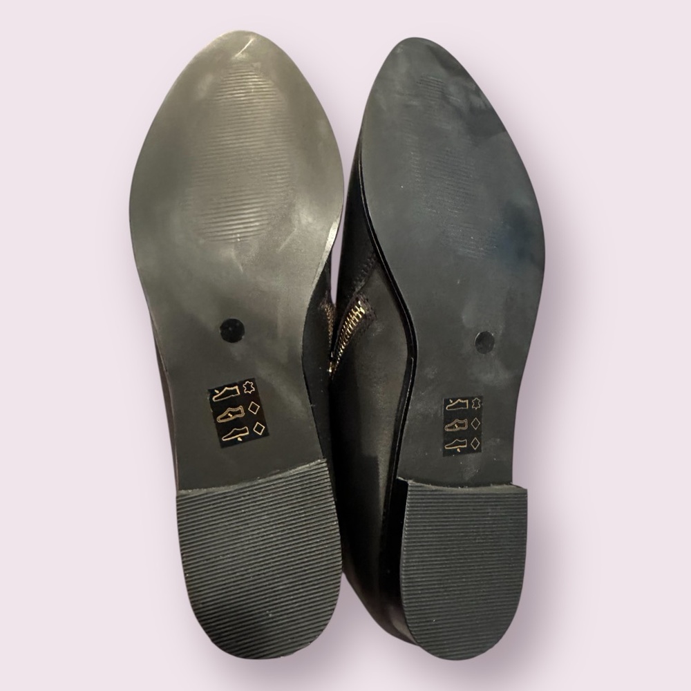 Women's New In Box Sole Society Birch Black Leather Shoes Size 9.5M - Picture 5 of 7